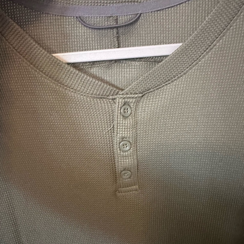 3FOR$15 All in Motion Men's Casual Olive Button Down Shirt